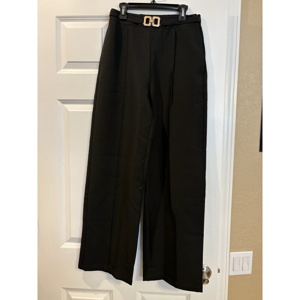 Halara High Waisted Wide Leg Trousers, Small, Black
